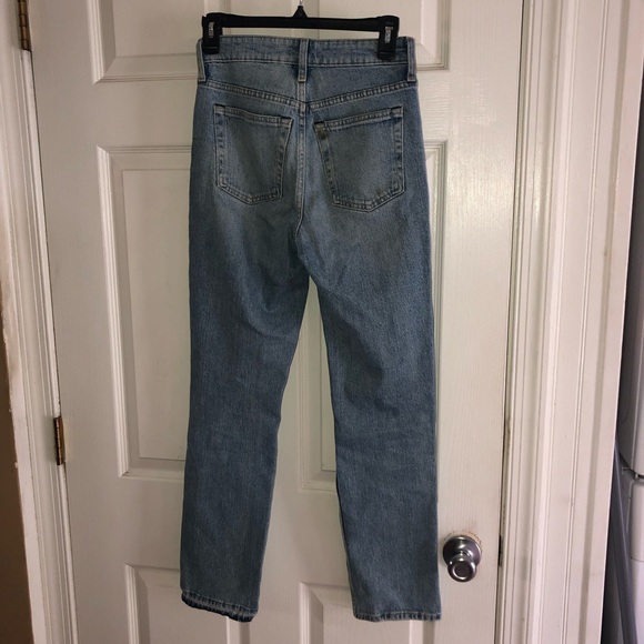 Free Assembly high rise straight leg jeans- 0 - Picture 5 of 5